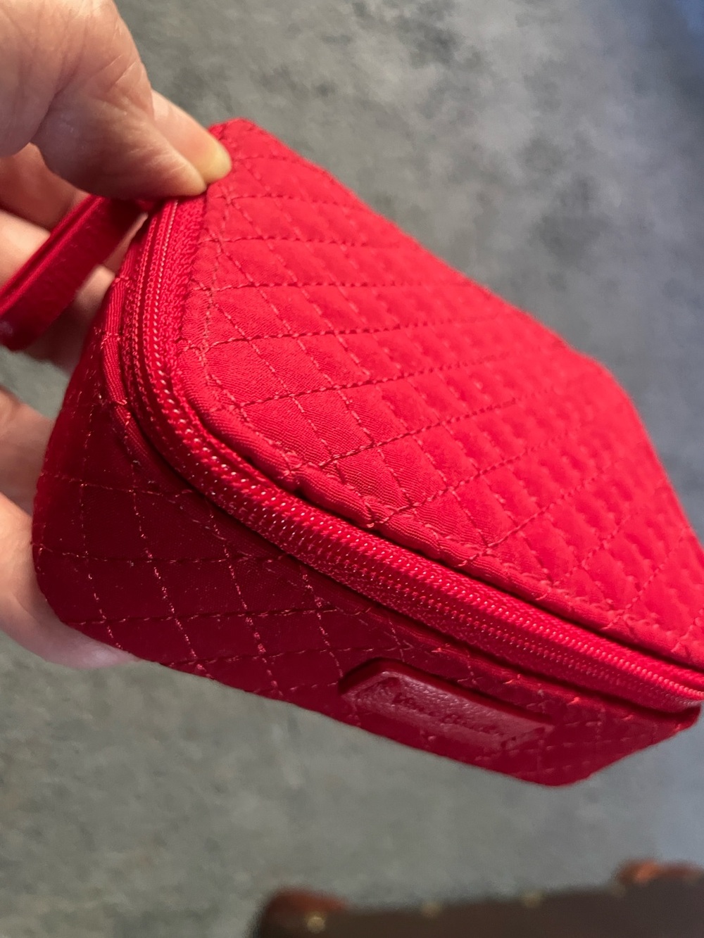 Vera Bradley quilted travel case